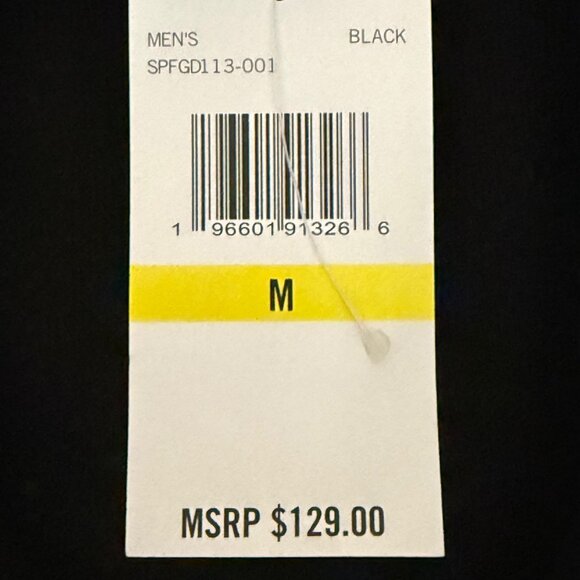 $129.00 Spyder Men's Full Zip Logo Warm Cozy Black Sherpa Jacket Size Medium NWT - Picture 8 of 11